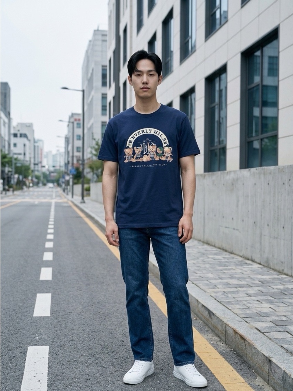 Navy Graphic T-Shirt